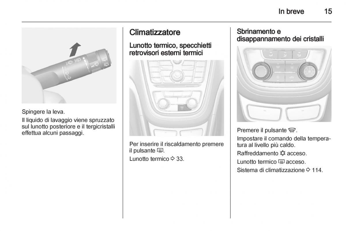 manual  Opel Mokka manuale del proprietario / page 17