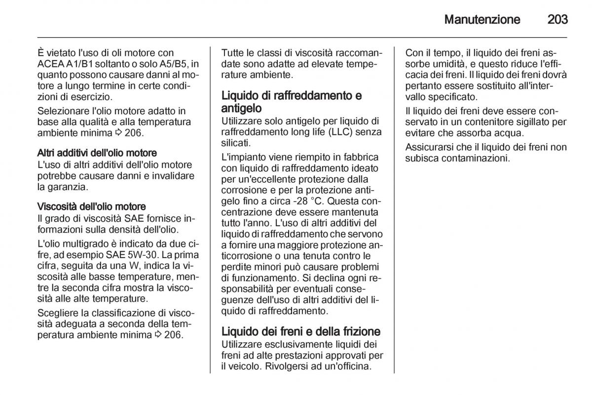 manual  Opel Mokka manuale del proprietario / page 205