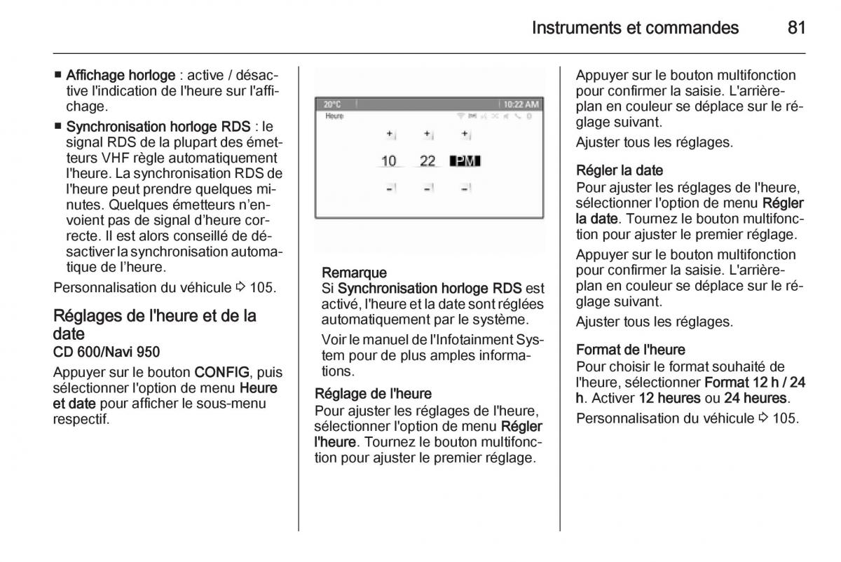 Opel Mokka manuel du proprietaire / page 83