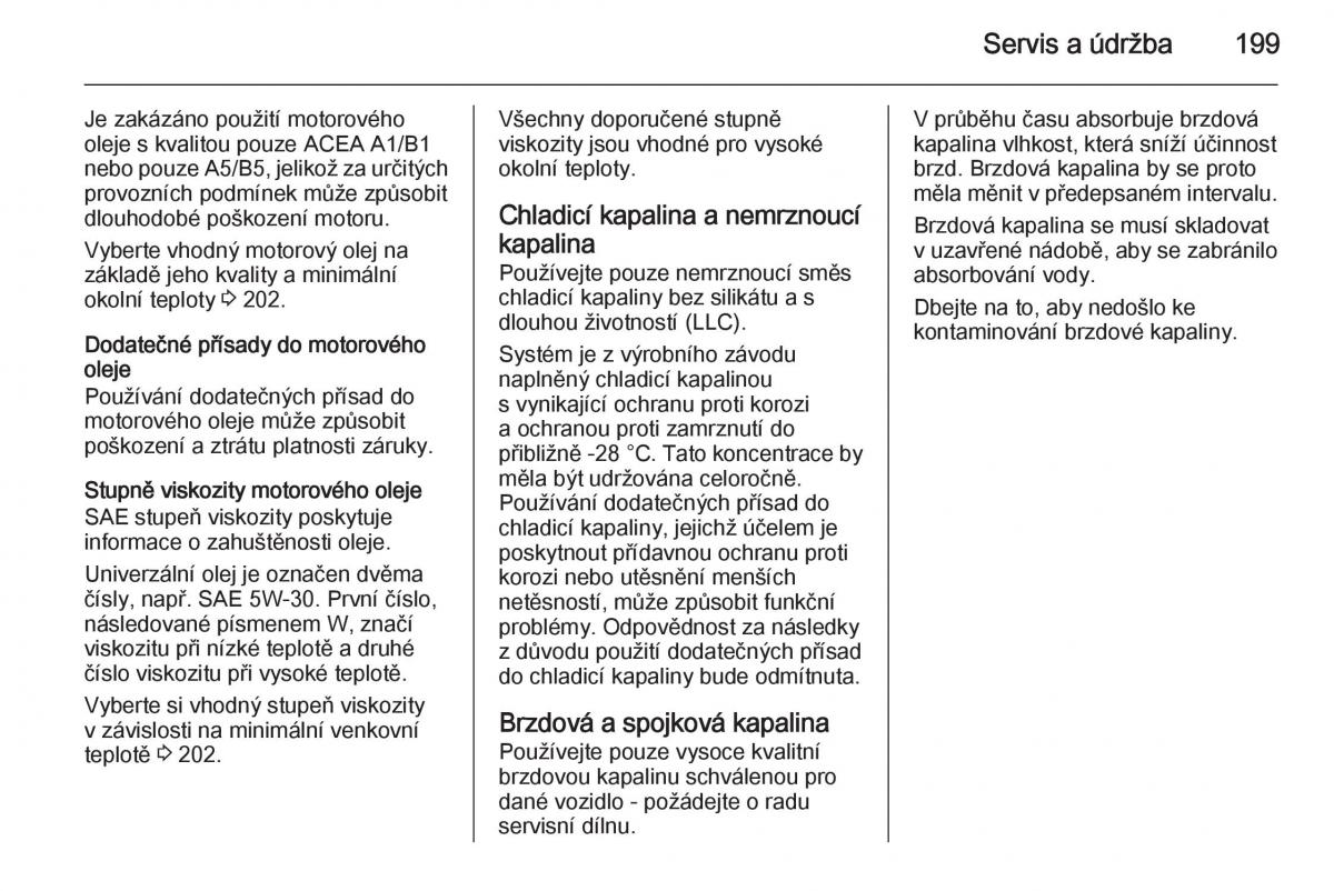 Opel Mokka navod k obsludze / page 201