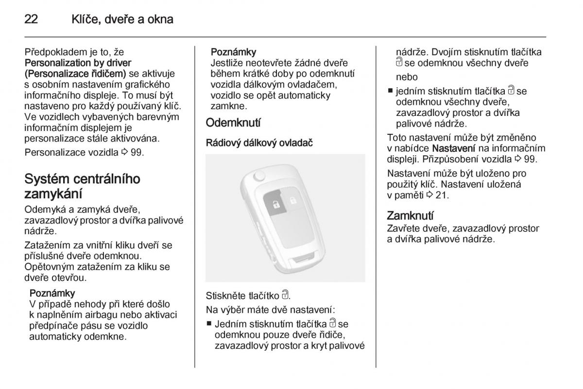 Opel Mokka navod k obsludze / page 24