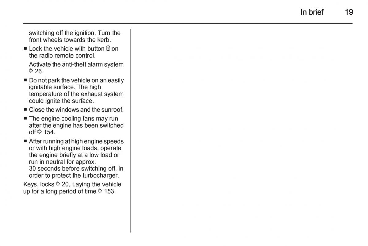 Opel Mokka owners manual / page 21