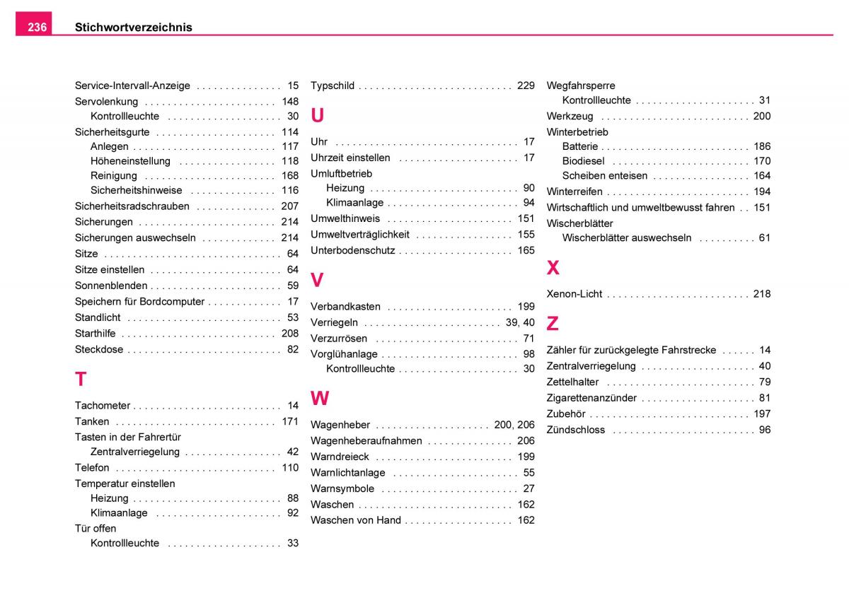 Skoda Fabia I 1 Handbuch / page 237