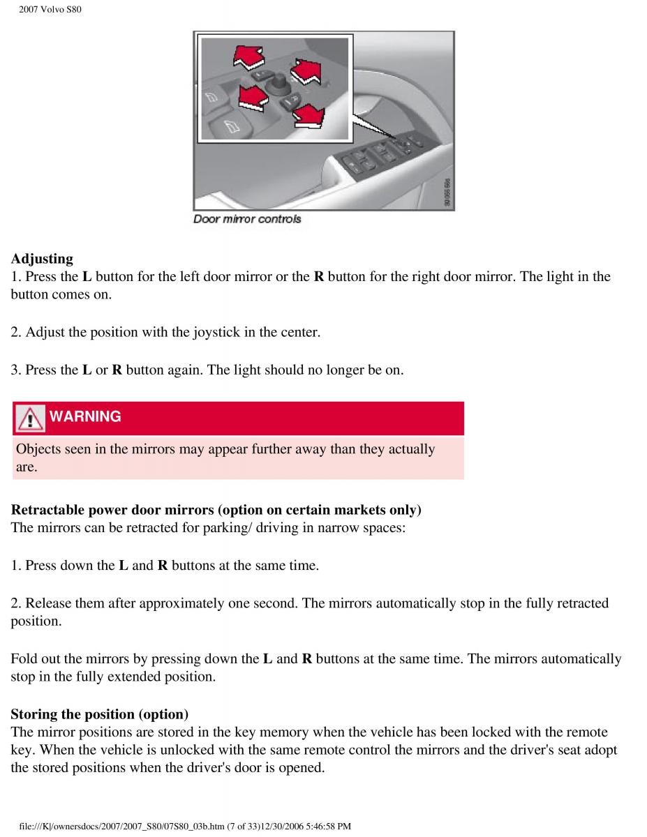 volvo S80 II 2 owners manual / page 114
