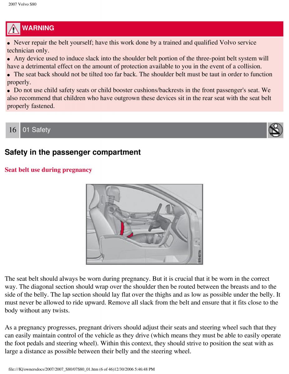 volvo S80 II 2 owners manual / page 12