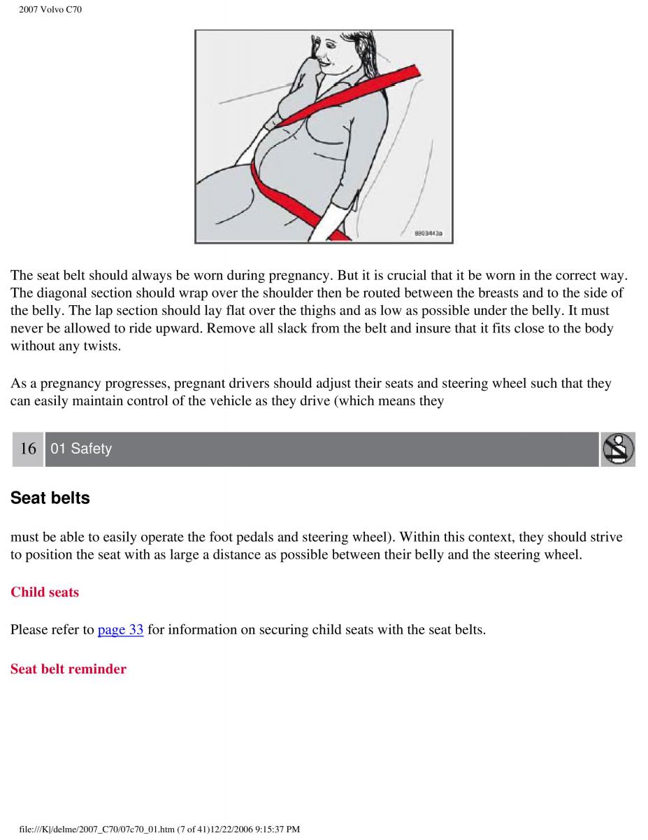 Volvo C70 M II 2 owners manual / page 14