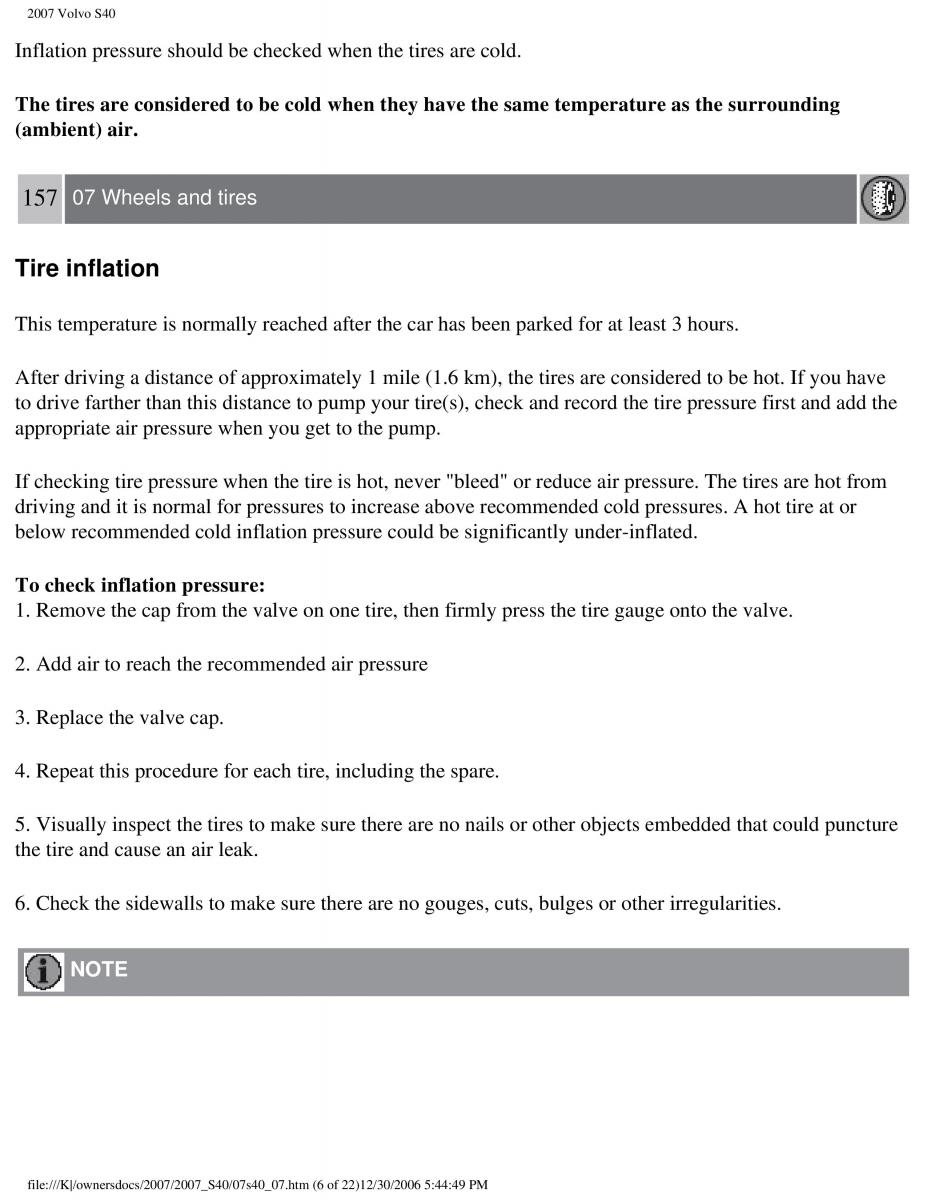 Volvo S40 II 2 owners manual / page 172