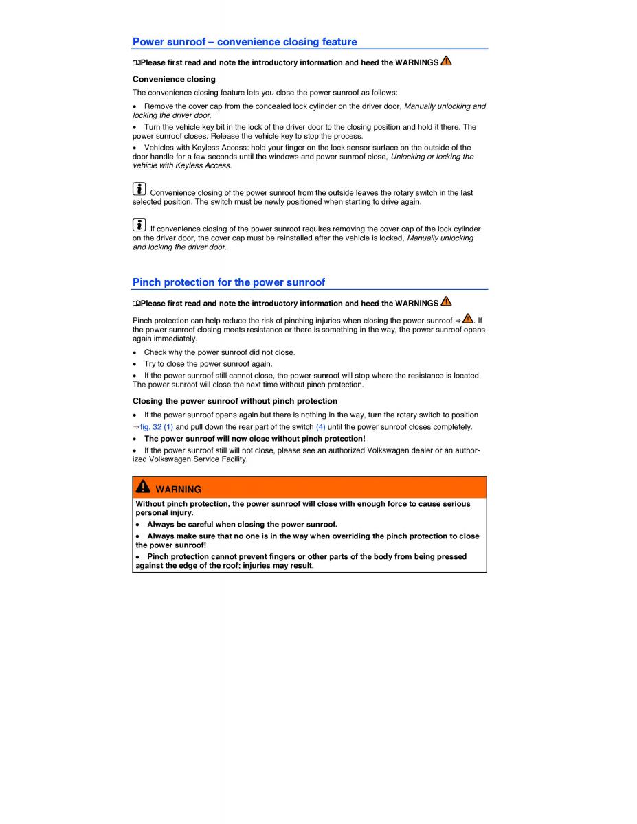 VW Beetle owners manual / page 66