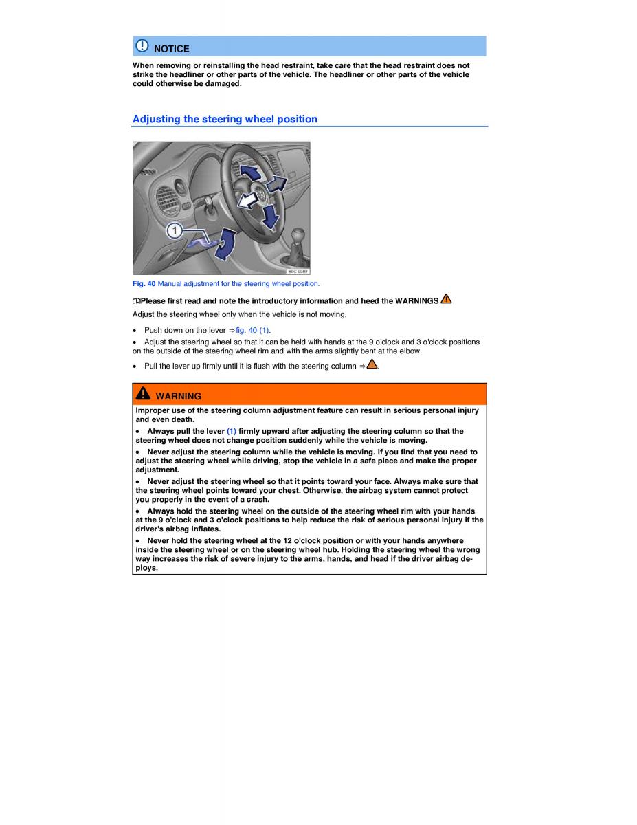 VW Beetle owners manual / page 78