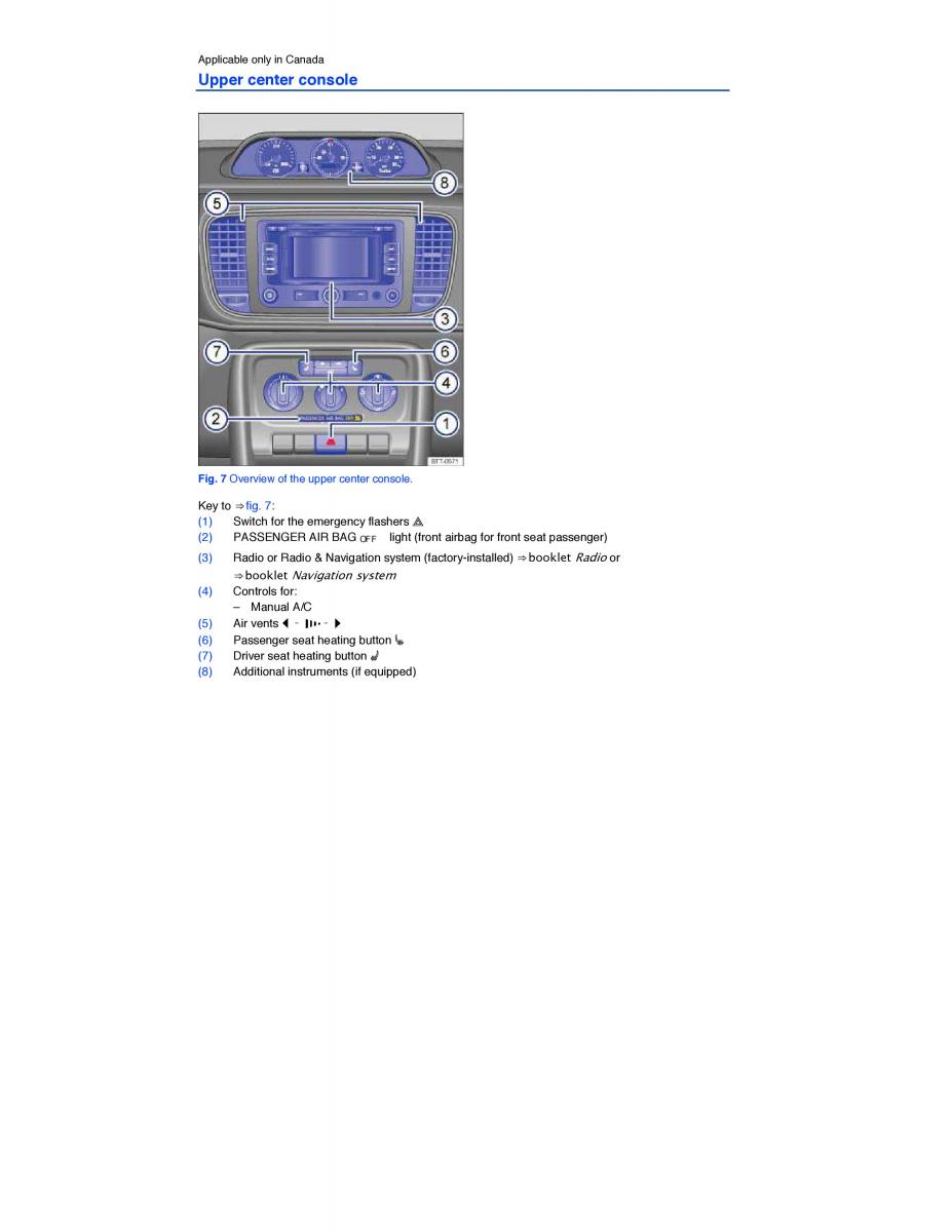 VW Beetle owners manual / page 8