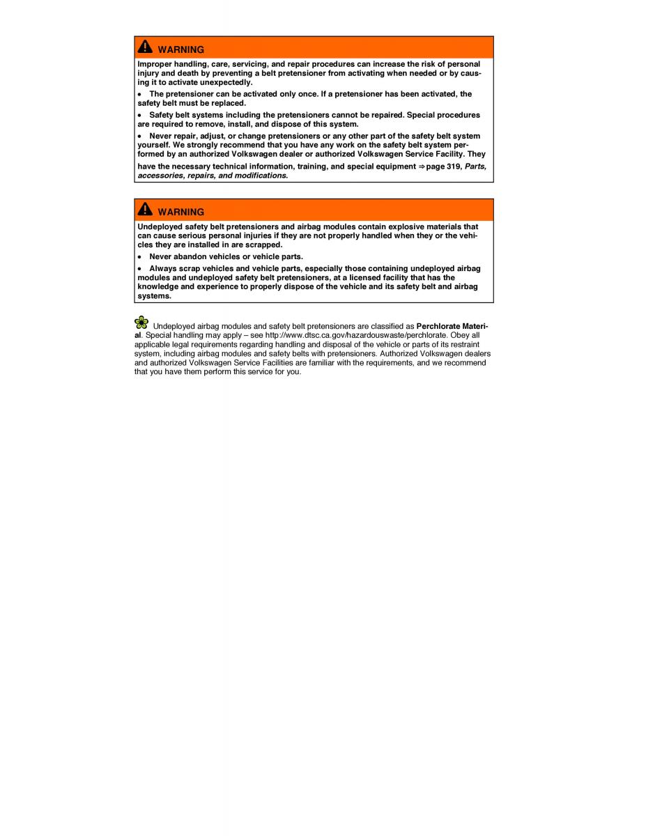 VW Beetle owners manual / page 100