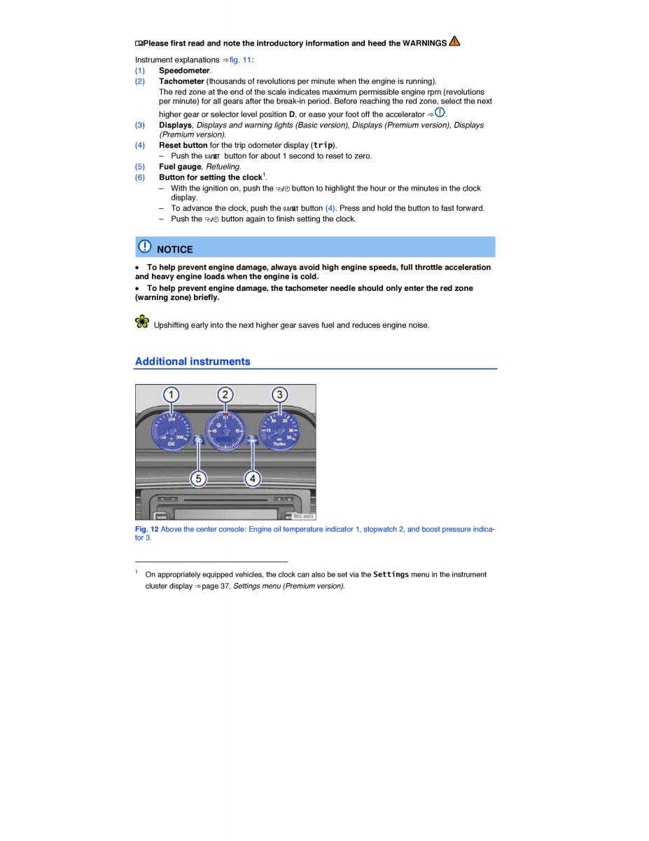 VW Beetle owners manual / page 14