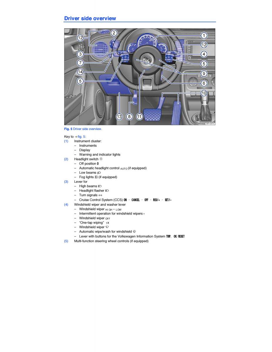 VW Beetle owners manual / page 5