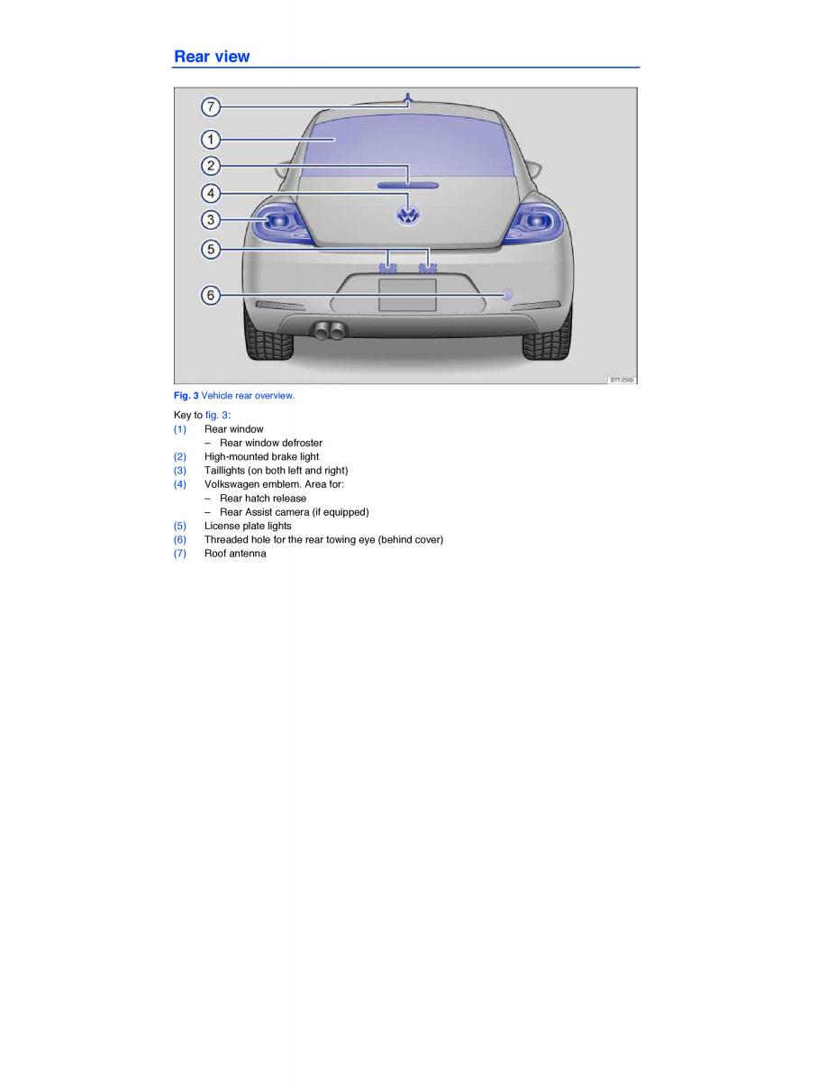 VW Beetle owners manual / page 3