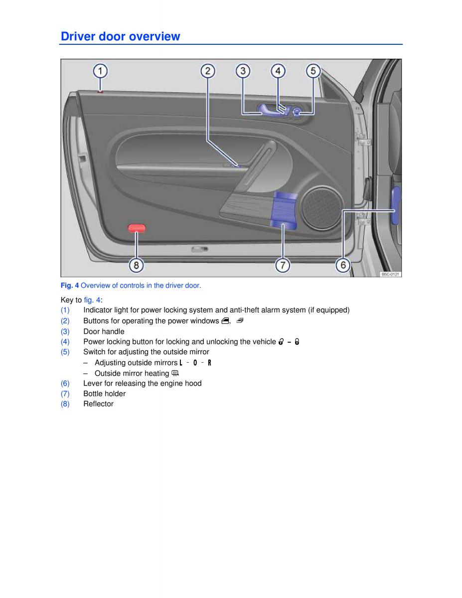 VW Beetle Convertible owners manual / page 4