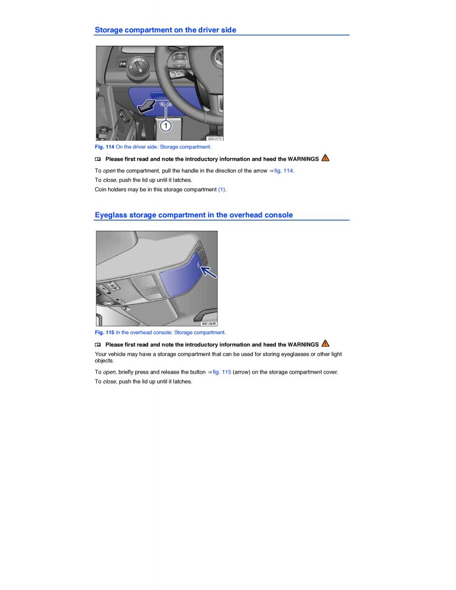 VW CC owners manual / page 219