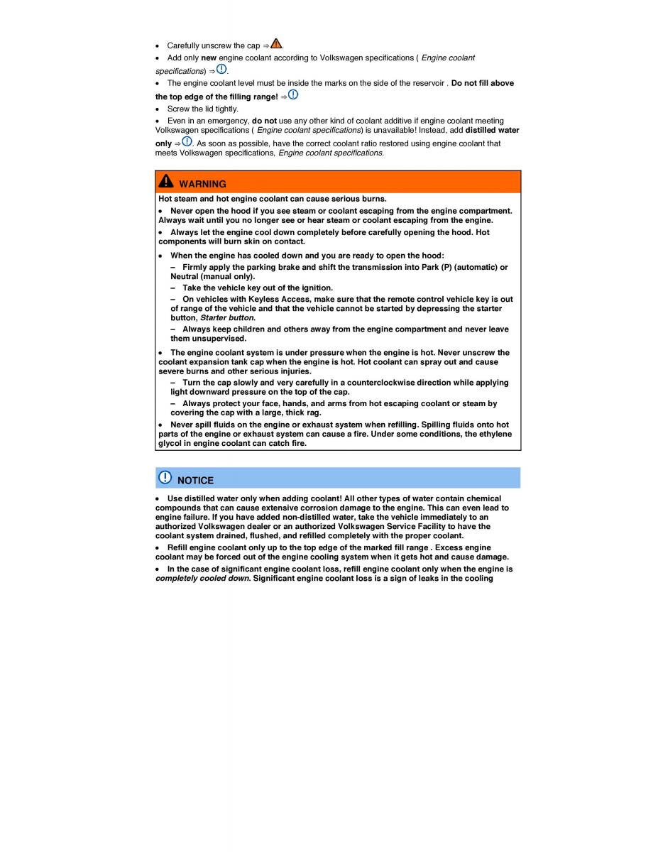 VW EOS FL owners manual / page 282