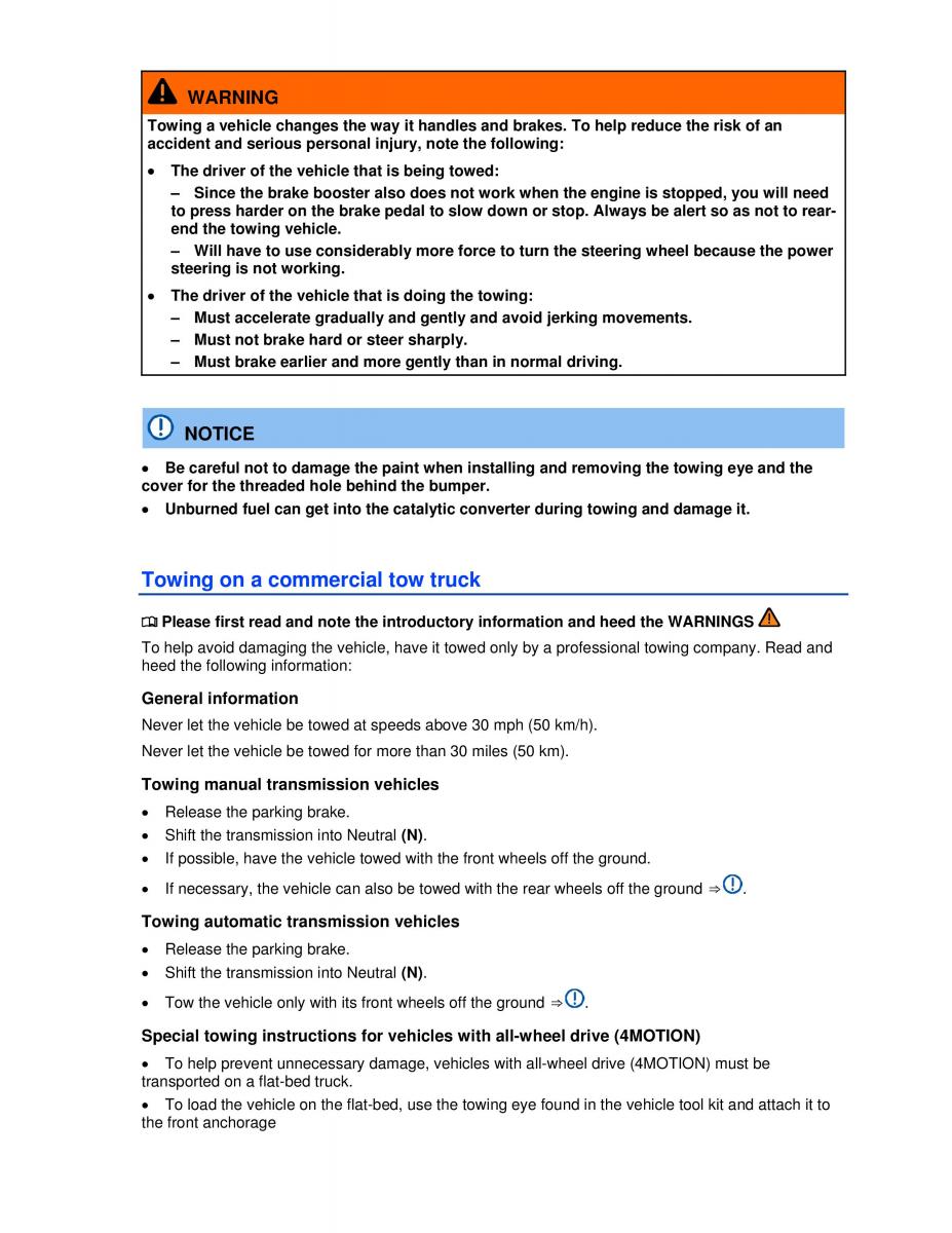 VW Golf VI 6 owners manual / page 318