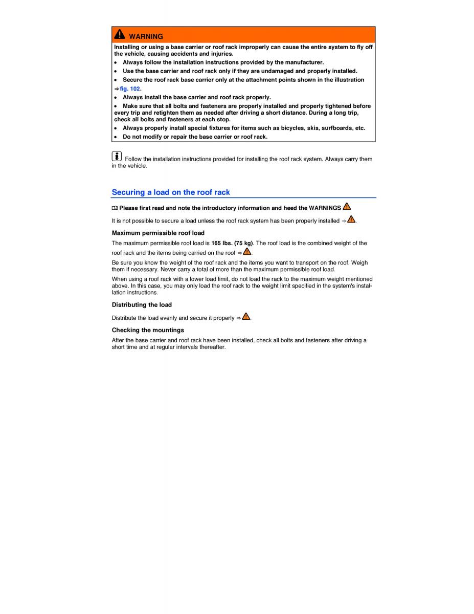 VW Golf VII 7 SportWagen Variant owners manual / page 173