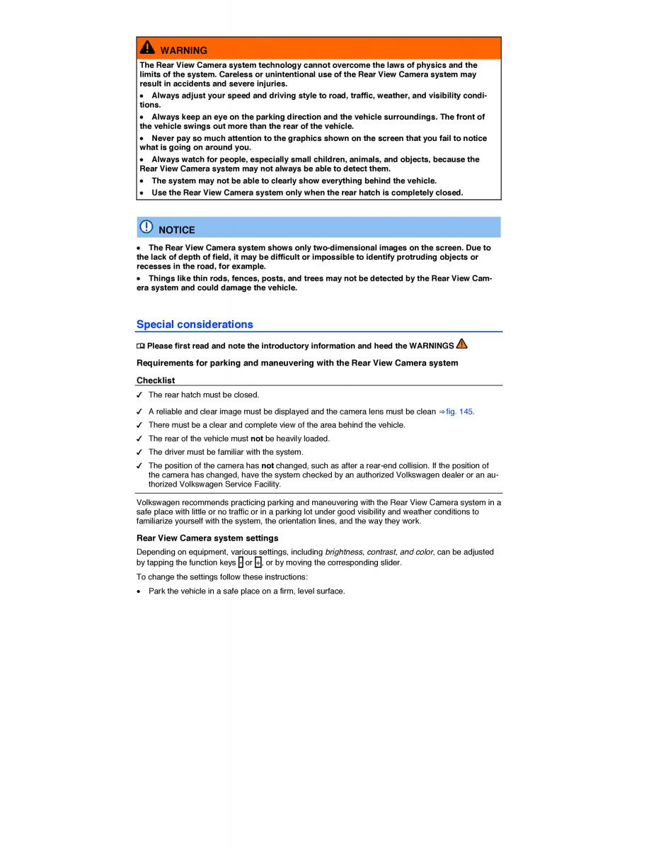 VW Golf VII 7 SportWagen Variant owners manual / page 279