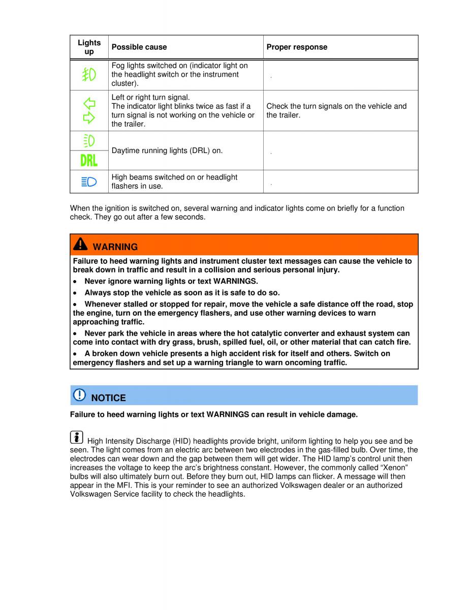 VW Golf VI 6 GTI owners manual / page 92