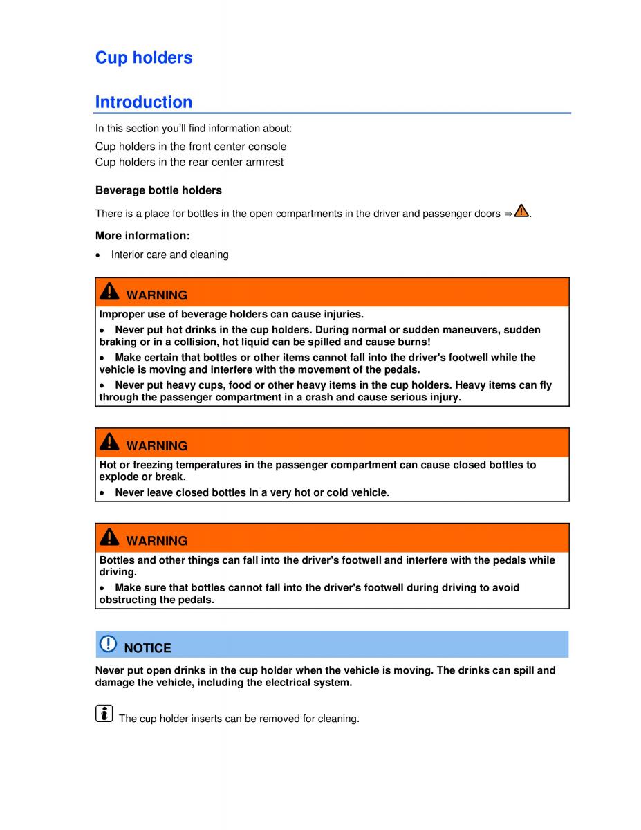 VW Golf VI 6 GTI owners manual / page 172