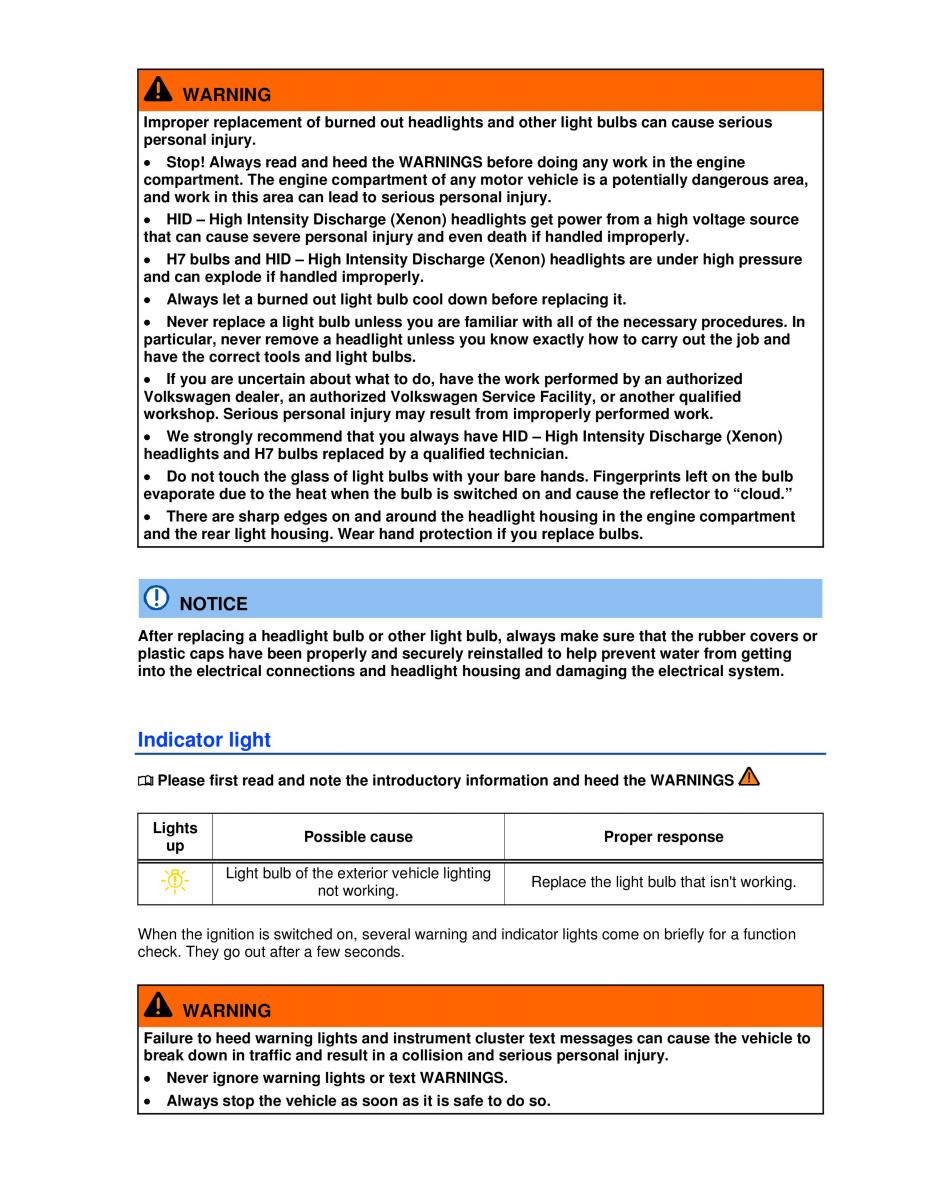 VW Golf VI 6 GTI owners manual / page 307