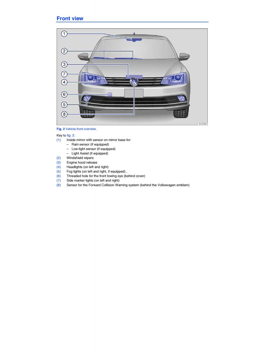 VW Jetta VI 6 owners manual / page 2