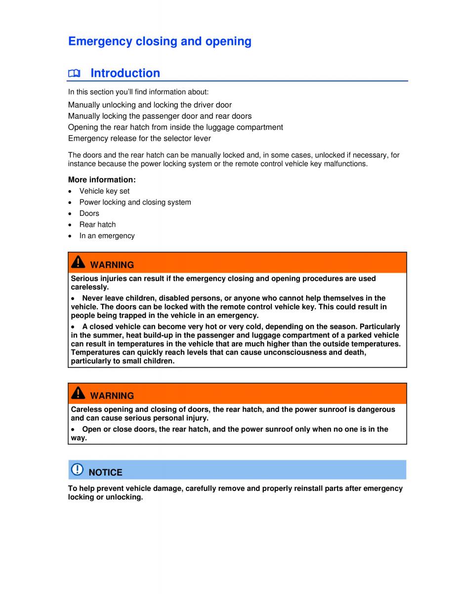 VW Jetta VI SportWagen owners manual / page 294