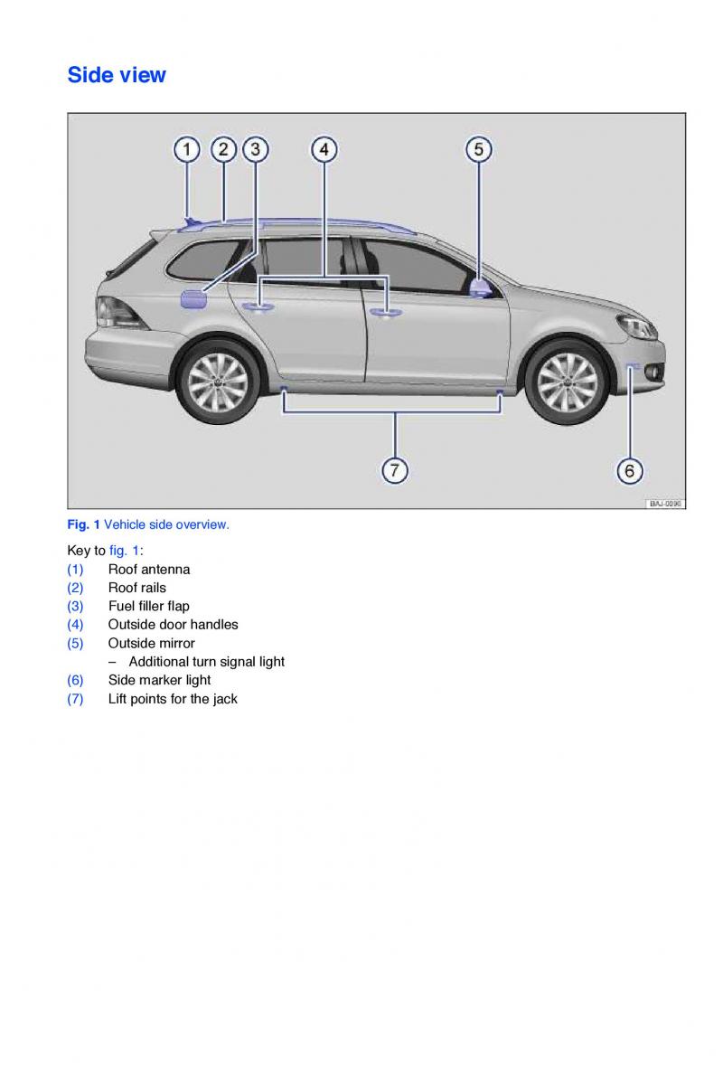 VW Jetta VI SportWagen owners manual / page 1