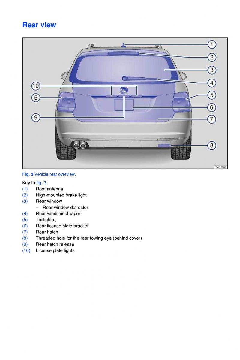 VW Jetta VI SportWagen owners manual / page 3