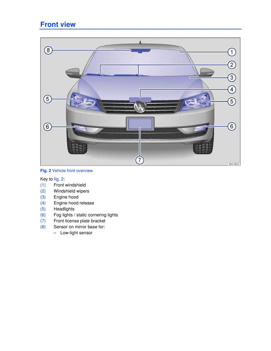 manual  VW Passat B7 NMS owners manual / page 2