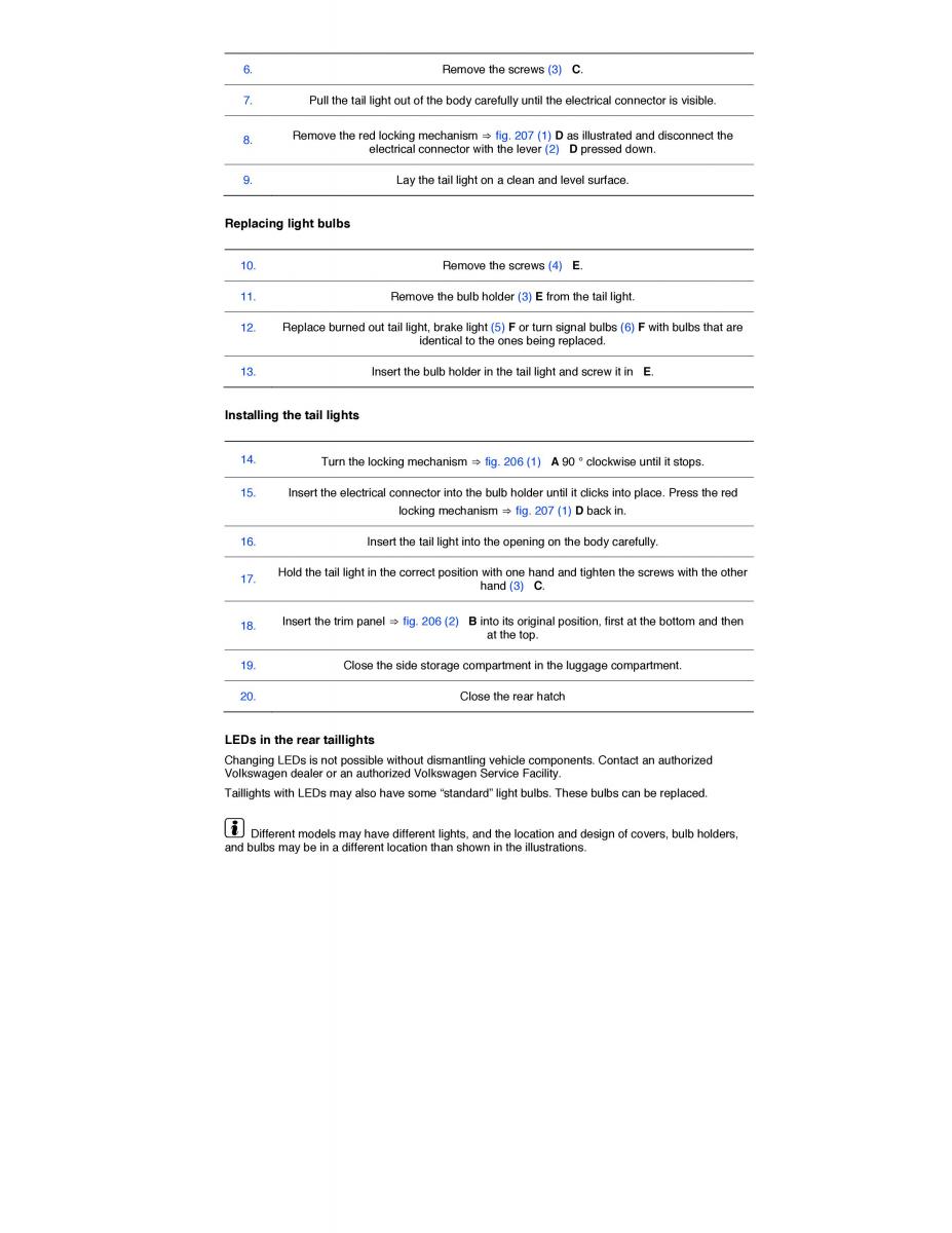 VW Tiguan owners manual / page 403