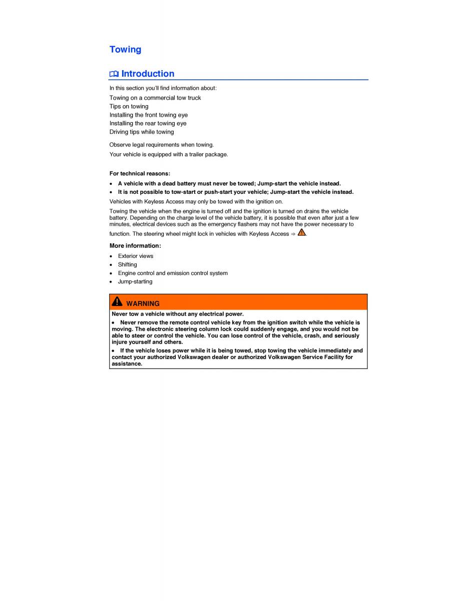 VW Tiguan owners manual / page 411