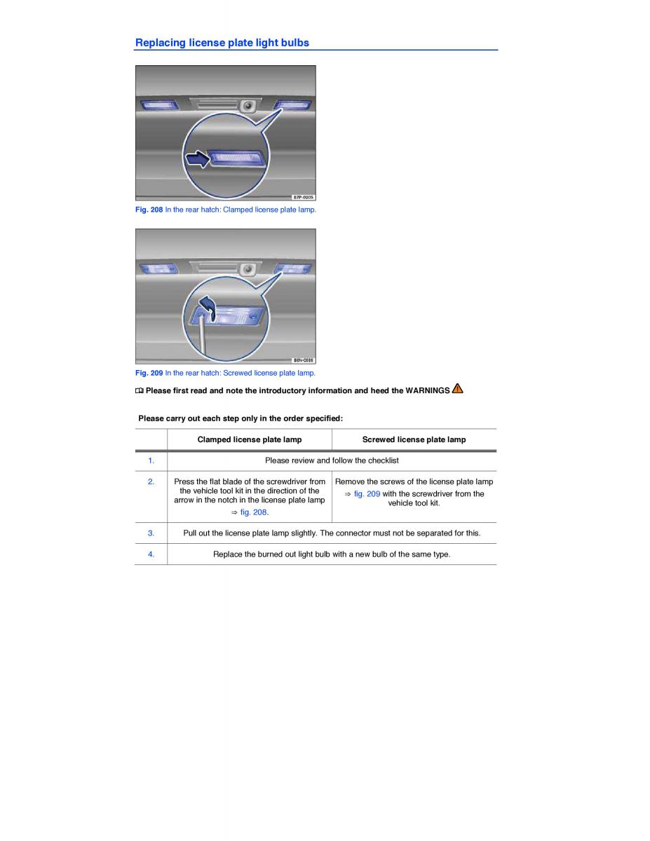 VW Tiguan owners manual / page 404