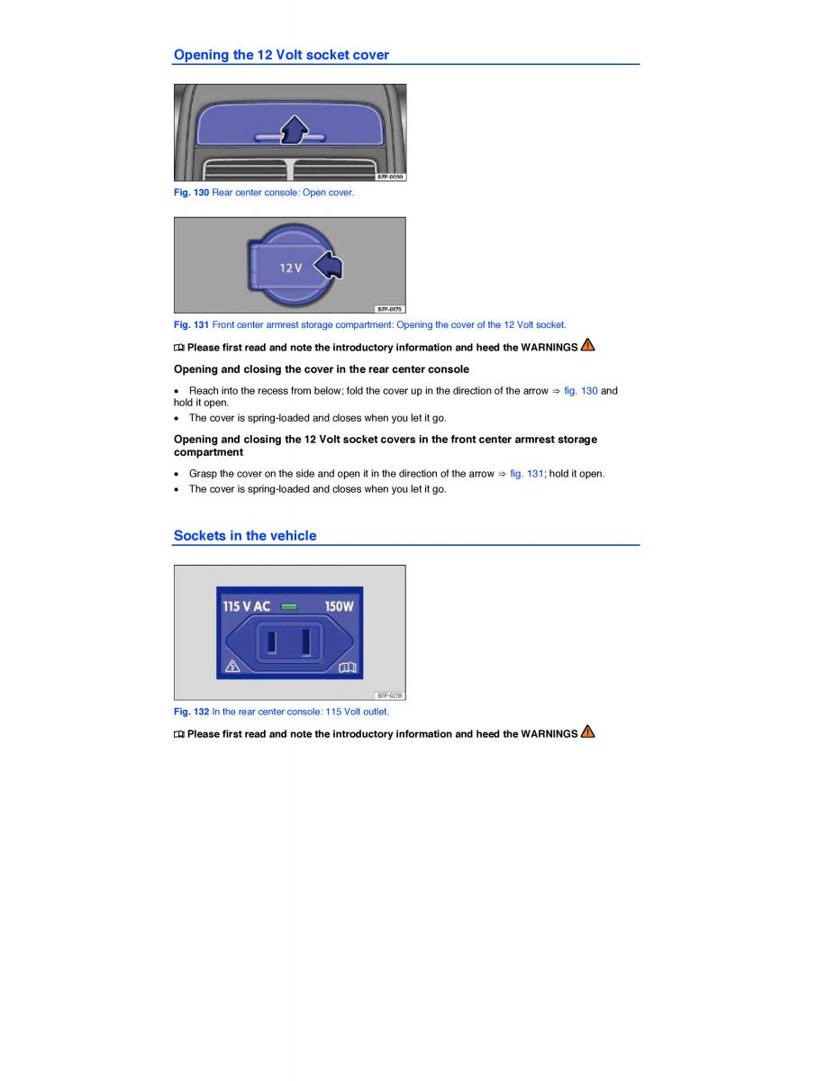 VW Touareg II 2 owners manual / page 213