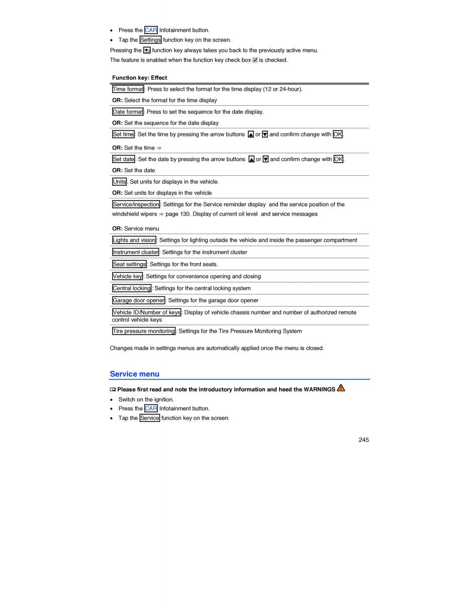  VW Touareg VW Touareg II 2 owners manual / page 238