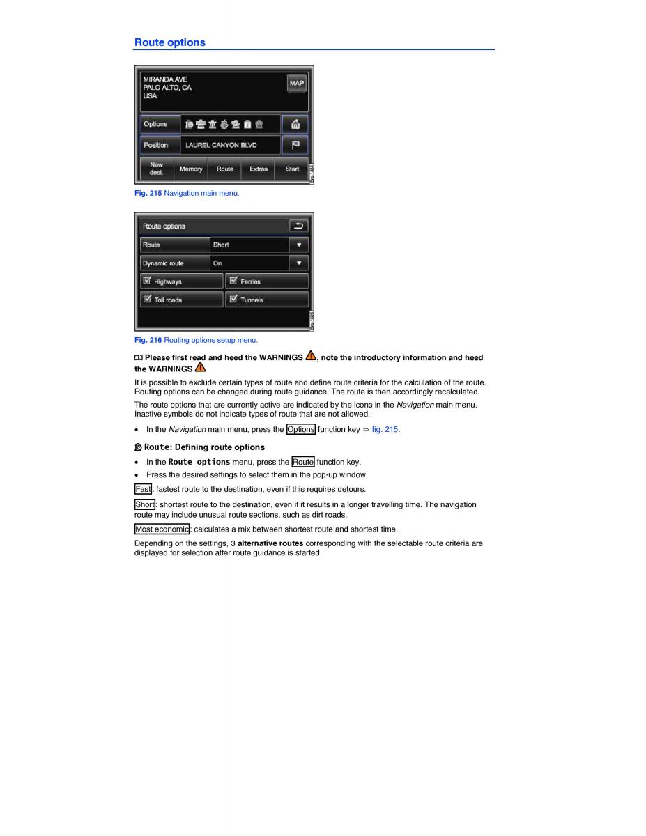  VW Touareg VW Touareg II 2 owners manual / page 319