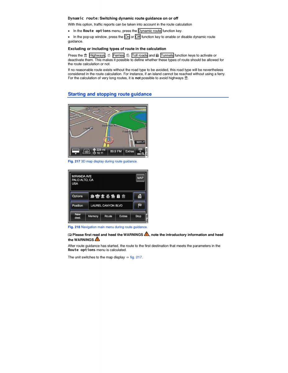  VW Touareg VW Touareg II 2 owners manual / page 320
