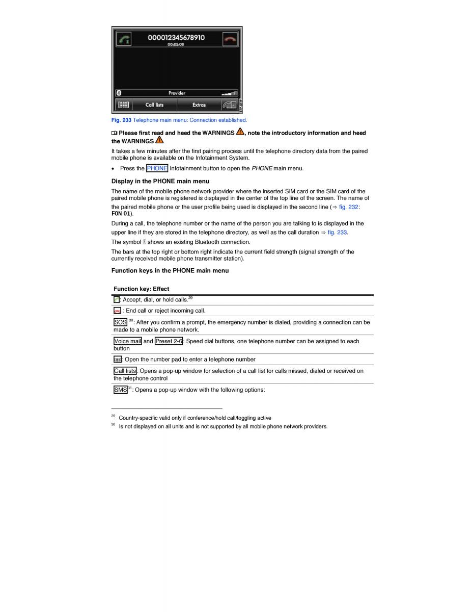 VW Touareg II 2 owners manual / page 350