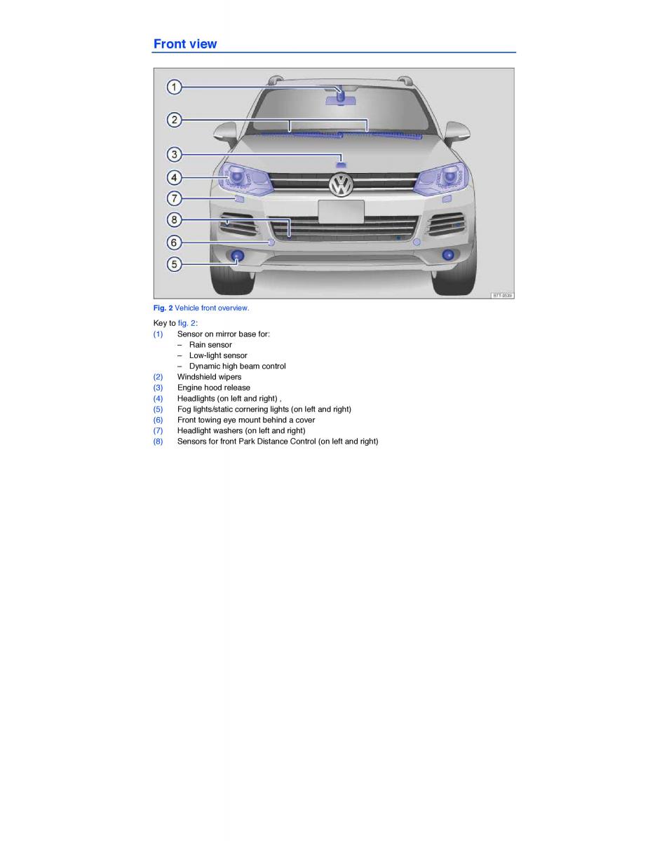 VW Touareg II 2 owners manual / page 2