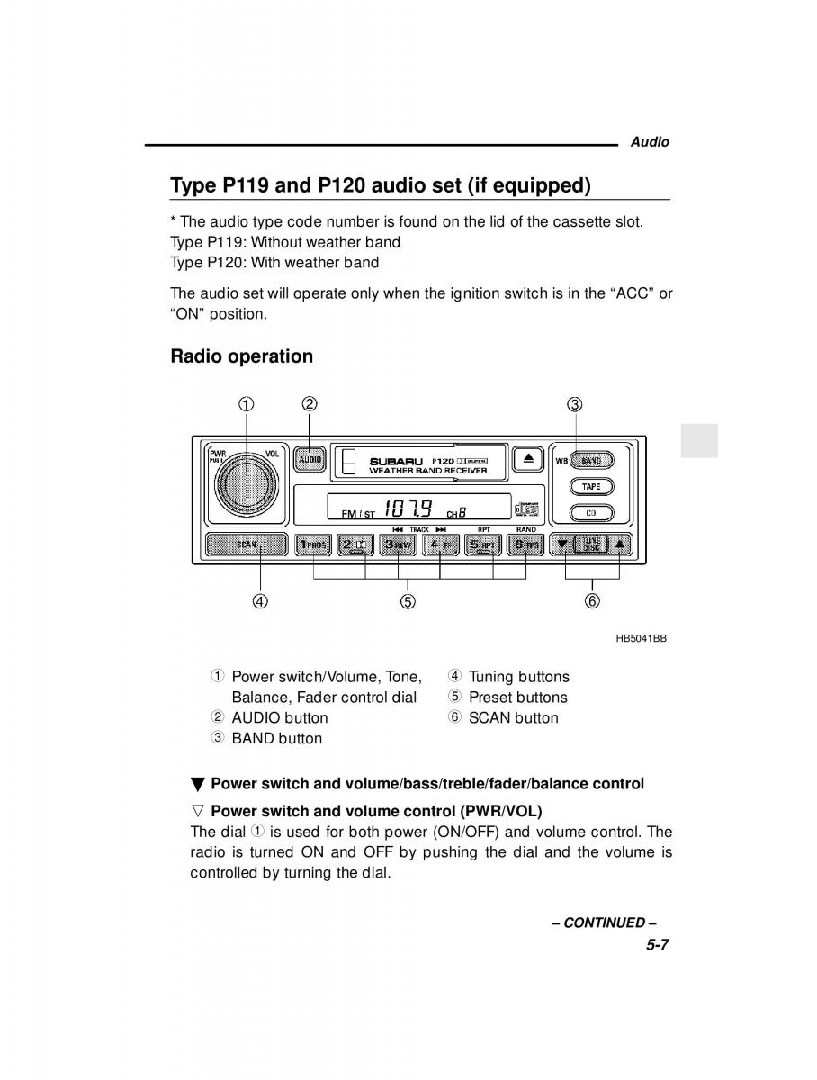 Subaru Outback Legacy owners manual / page 176