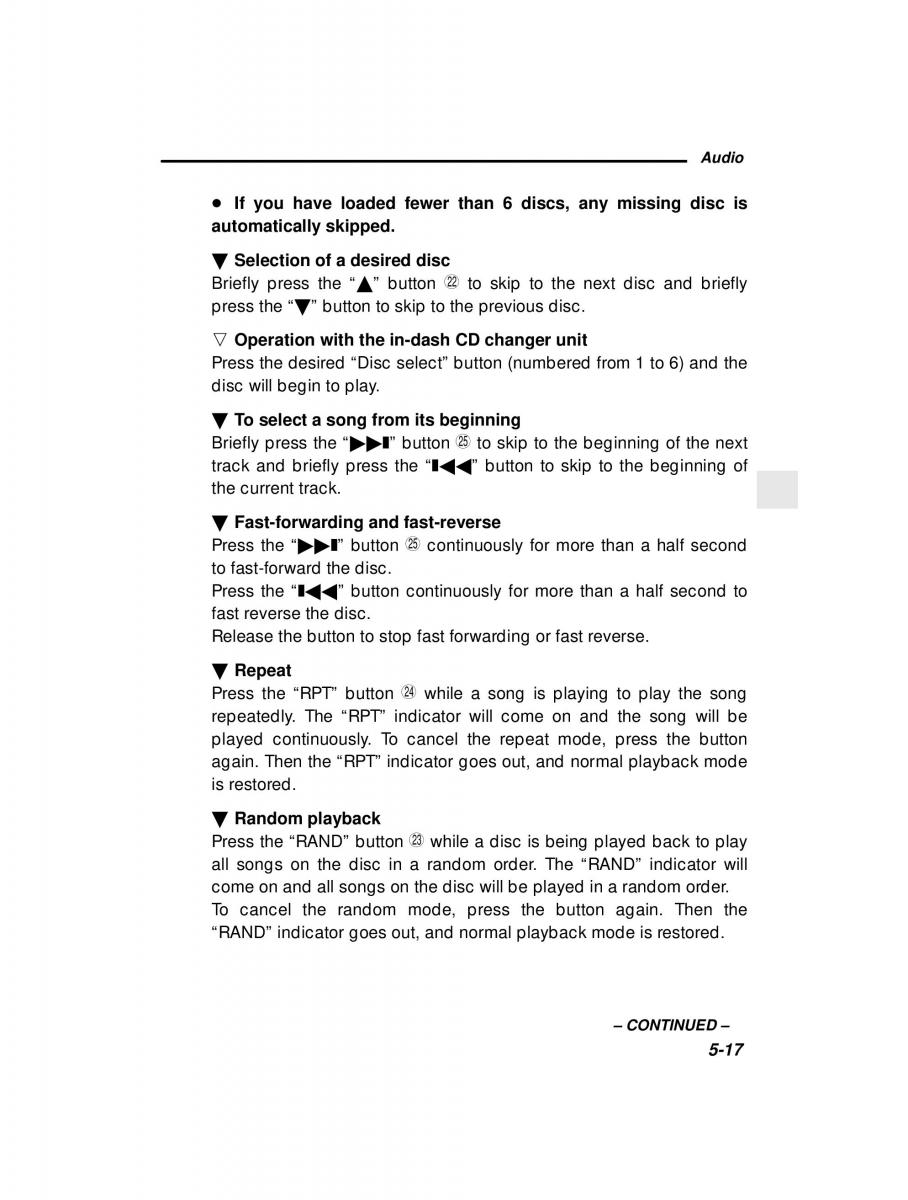 Subaru Outback Legacy owners manual / page 186