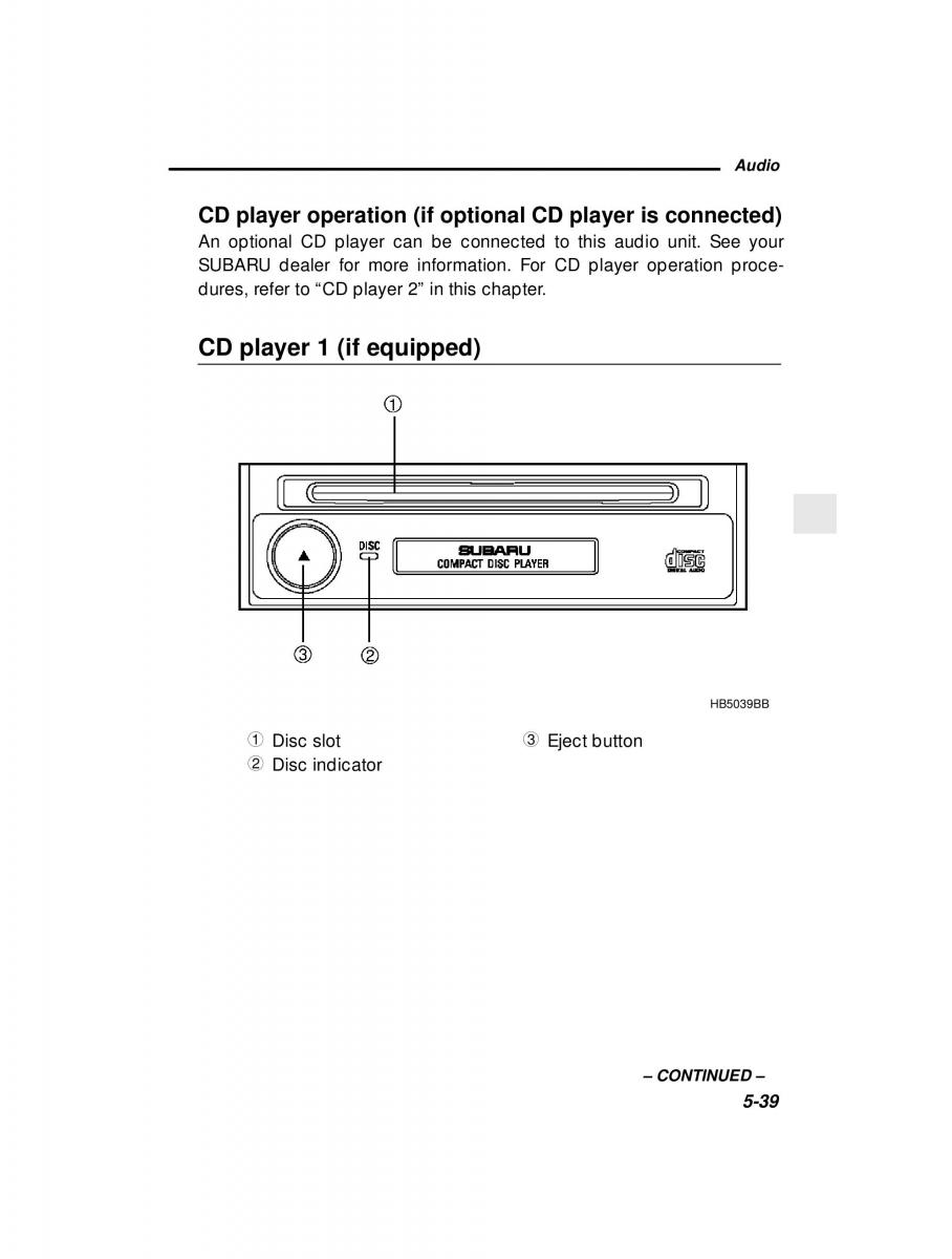Subaru Outback Legacy owners manual / page 208