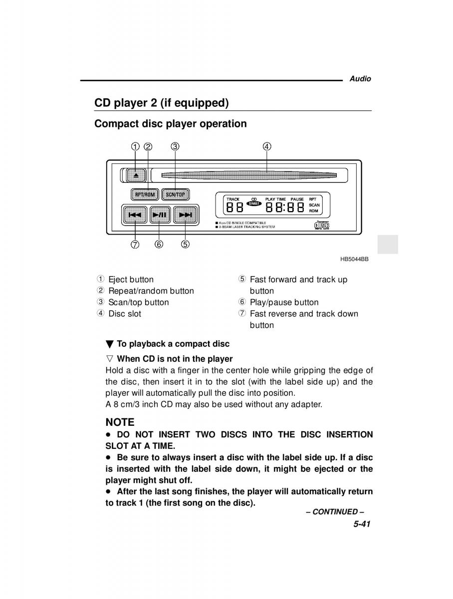 Subaru Outback Legacy owners manual / page 210