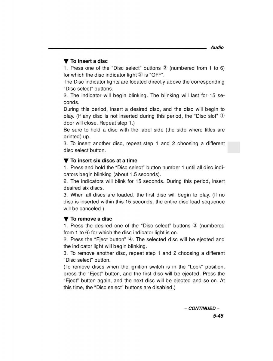 Subaru Outback Legacy owners manual / page 214