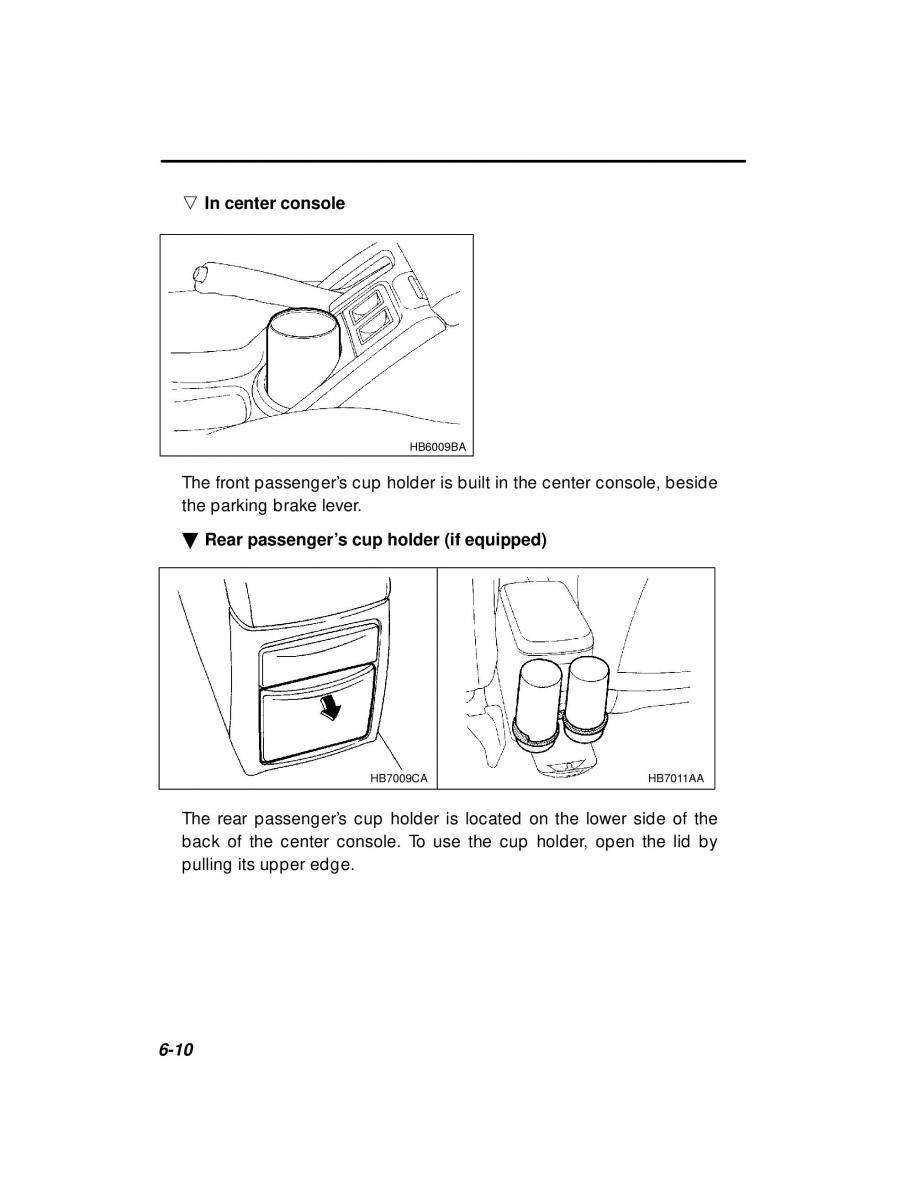 Subaru Outback Legacy owners manual / page 226