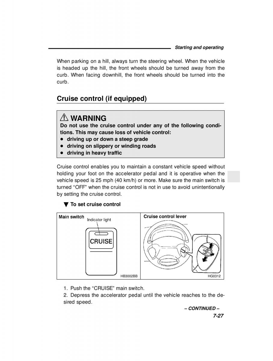 Subaru Outback Legacy owners manual / page 264