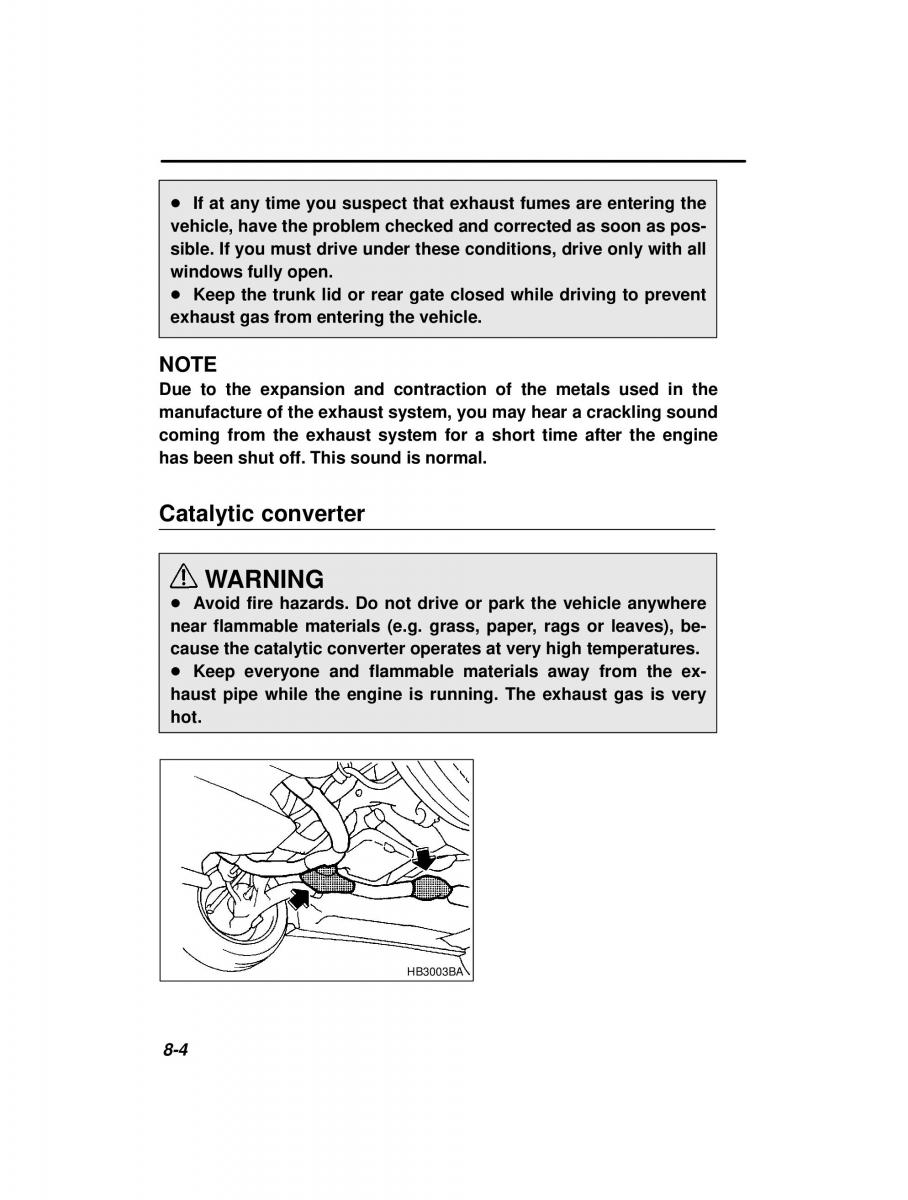 Subaru Outback Legacy owners manual / page 270