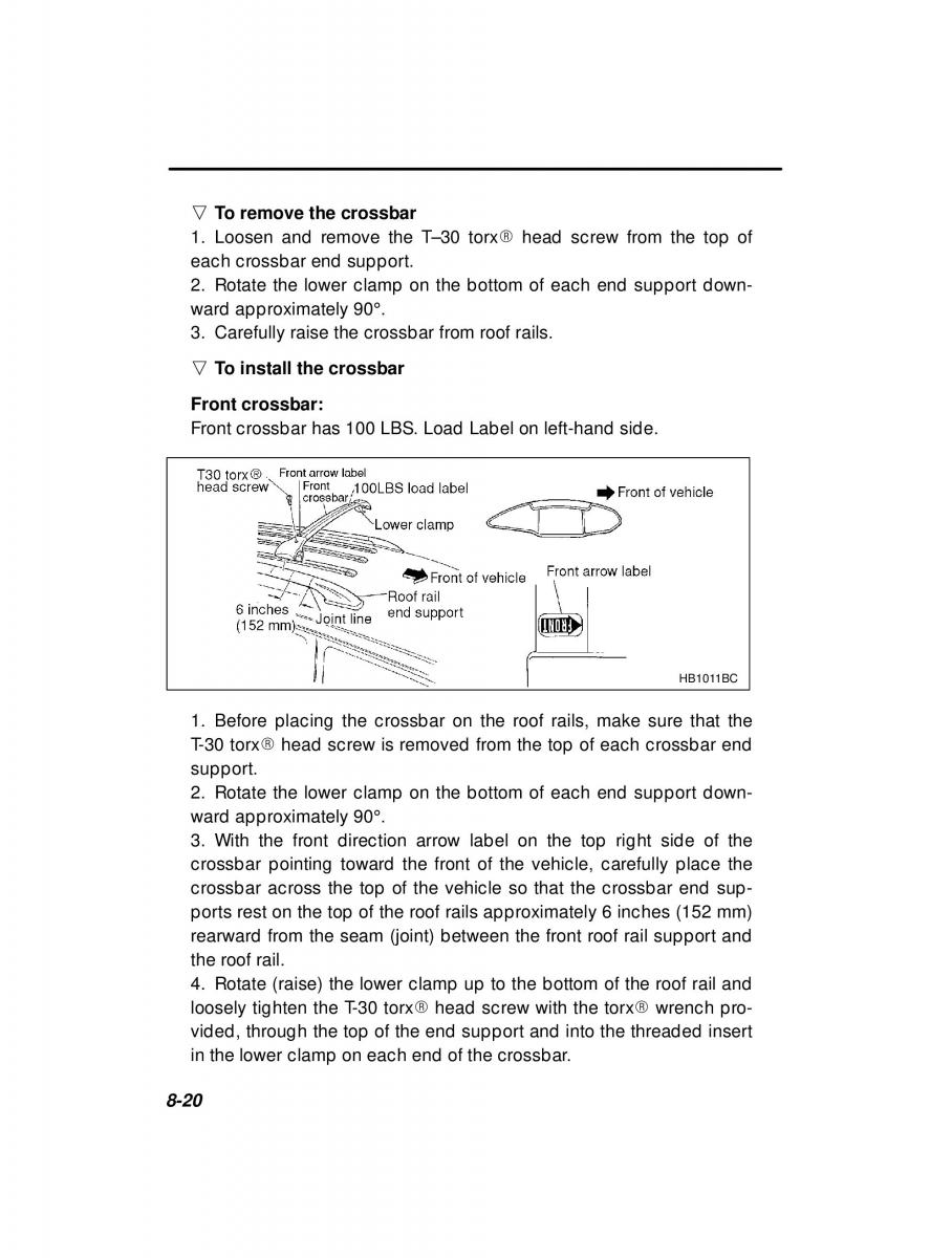Subaru Outback Legacy owners manual / page 286